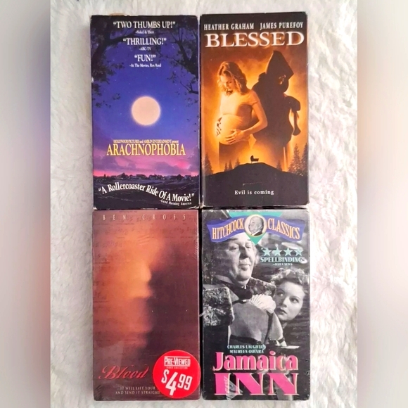 Media Arachnophobia Blessed Blood Song Jamaica Inn Vhs Jeff Daniels